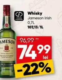 Jameson Irish Whiskey 0.7L