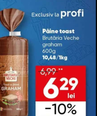 Brutăria Veche Pâine toast graham 600g