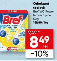 Bref Odorizant toaletă Power Aktiv 50g