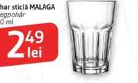 Pahar sticlă MALAGA üvegpohár 360 ml