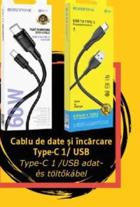 Borofone Cablu de date și încărcare Type-C 1/ USB