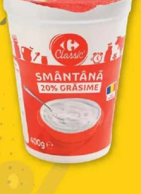 Carrefour Classic Smântână 400 g 20% grăsime
