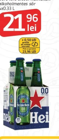 Bere fără alcool HEINEKEN alkoholmentes sör 4x0.33 L