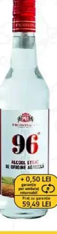 PRODVINALCO Alcool Rafinat 96% 0.5 L 1 bucată