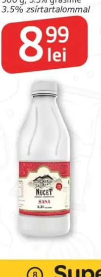 Nucet Sana 900 g, 3.5% grăsime