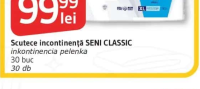 SENI CLASSIC Scutece incontinență XL 30 buc