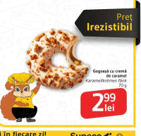 Gogoașă cu cremă de caramel 70 g