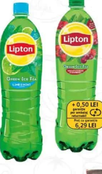 Lipton Ice Tea 1.5 L, ceai verde/ lămâie