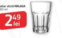 Pahar sticlă MALAGA 360 ml