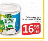 Telemea de vacă în saramură DELACO 400 g