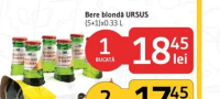 Ursus Bere blondă (5+1)x0.33 L 1 bucată