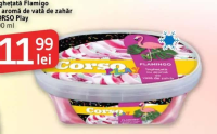 CORSO Play Înghețată Flamingo cu aromă de vată de zahăr 900 ml