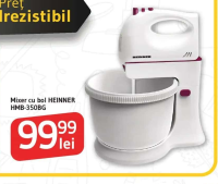 Mixer cu bol HEINNER HMB-350BG