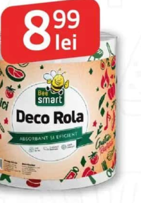 BEE SMART Deco Rola Prosop monorolă 210 foi 2 straturi