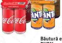 Băutură carbogazoasă COCA COLA Original/ Lime/ FANTA Portocale 4x0.33 L