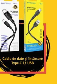 Borofone Cablu de date și încărcare Type-C 1/ USB