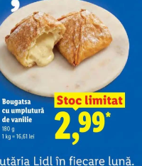 Bougatsa cu umplutură de vanilie 180 g