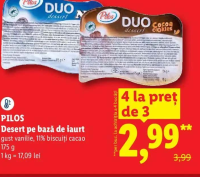Pilos Desert pe bază de iaurt 175 g