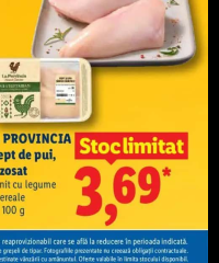 La Provincia Piept de pui, dezosat hrănit cu legume și cereale per 100 g
