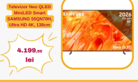 Televizor Neo QLED MiniLED Smart SAMSUNG 55QN70H, Ultra HD 4K, 138cm