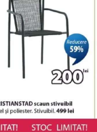 KRISTIANSTAD scaun stivuibil