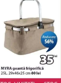 JYSK MYRA geantă frigorifică 25L 29x46x25 cm