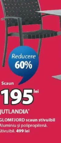 JUTLANDIA GLOMFJORD scaun stivuibil
