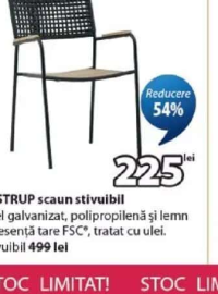 AJSTRUP scaun stivuibil