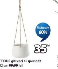 JYSK KLIPPEDUE ghiveci suspendat Ø15x12 cm