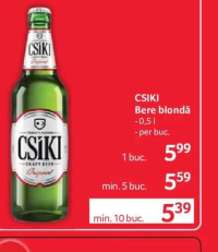 Csiki Bere blondă 0.5l