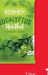 Roshen Dropsuri mentolate cu eucalipt 1kg