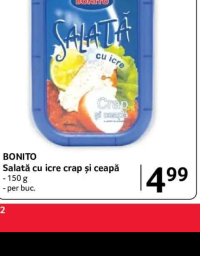 BONITO Salată cu icre crap și ceapă - 150 g - per buc.