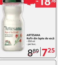 ARTESANA Kefir din lapte de vacă 350 ml