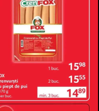 FOX Crenvurști cu piept de pui 470 g