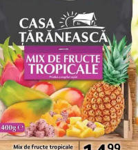 Casa Țărănească Mix de fructe tropicale 400g