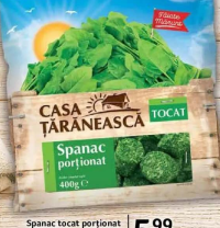 Casa Țărănească Spanac tocat porționat 400g
