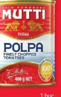 MUTTI Roșii tăiate fin 400 g