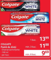 Colgate Pastă de dinți Advanced White 100 ml - min. 6 buc.