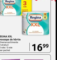 Regina XXL Prosoape de hârtie Diverse sortimente 2 straturi 2 role / 3 role