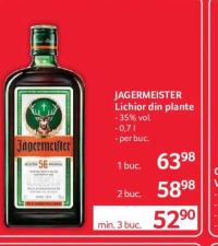 Jagermeister Lichior din plante - 35% vol. - 0,7 l