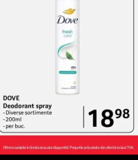 DOVE Deodorant spray Diverse sortimente 200ml