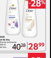 DOVE Gel de duș Diverse sortimente 600 ml