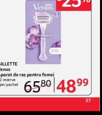 GILLETTE Venus Aparat de ras pentru femei 2 rezerve