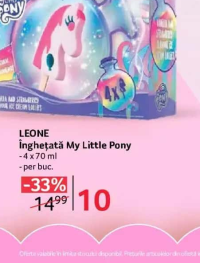 Leone Înghețată My Little Pony - 4 x 70 ml