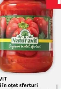 NATURAVIT Gogoșari în oțet sferturi 680 g