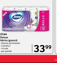 Zewa Deluxe Hârtie igienică Diverse sortimente 3 straturi 16 role
