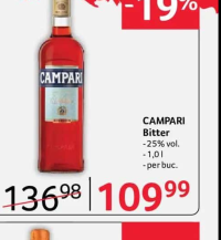 Campari Bitter - 25% vol. - 1,0 l