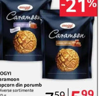 Mogyi Caramoon Popcorn din porumb 70g