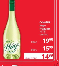 Cavatini Hugo Frizzante - 0,75 l