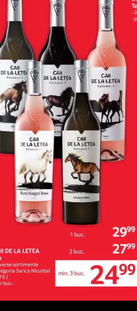 Caii de la Letea Vin diverse sortimente 0.75 l
